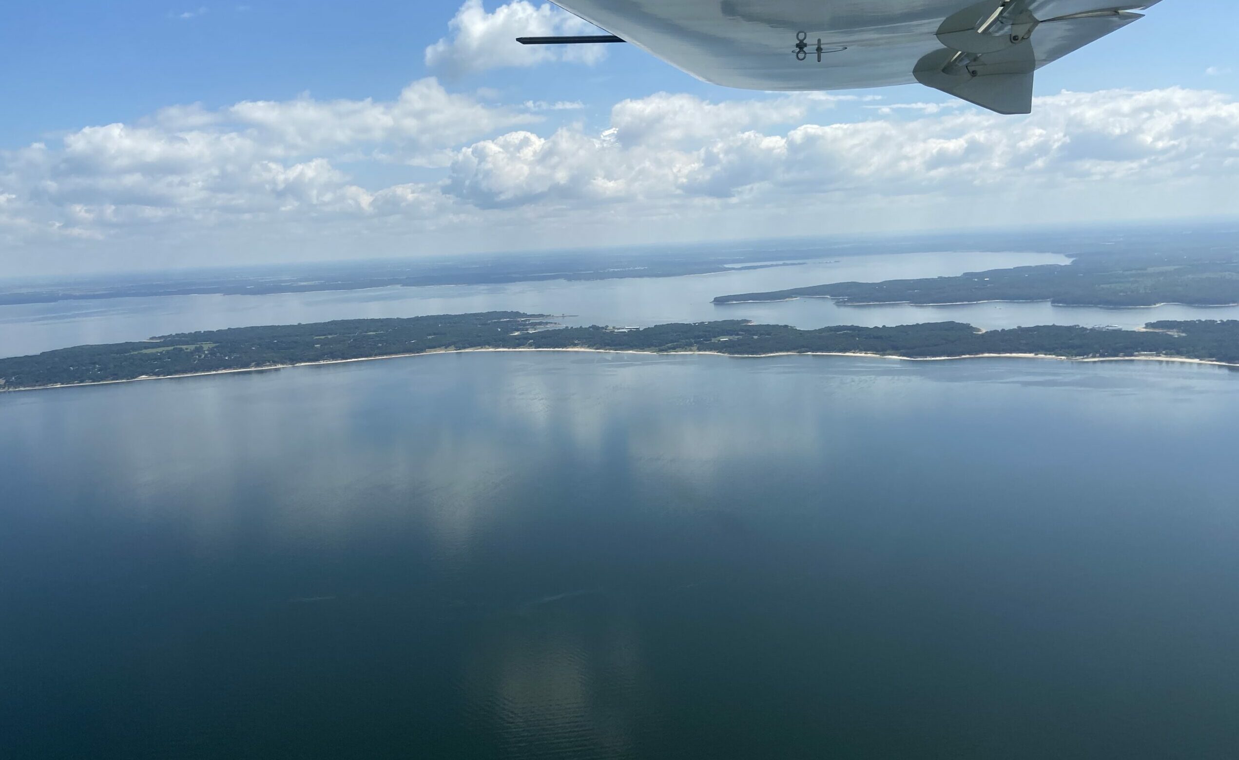 Lake view from aircraft